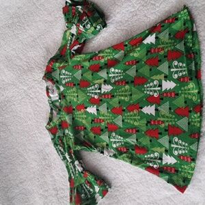 Rare Editions Festive Green and Red Holiday Dress NWOT